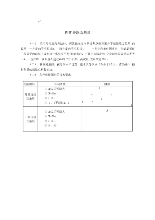 矿山测量专业技术标准