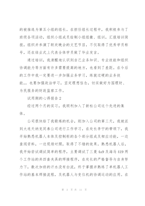 试用期的心得报告5篇.docx