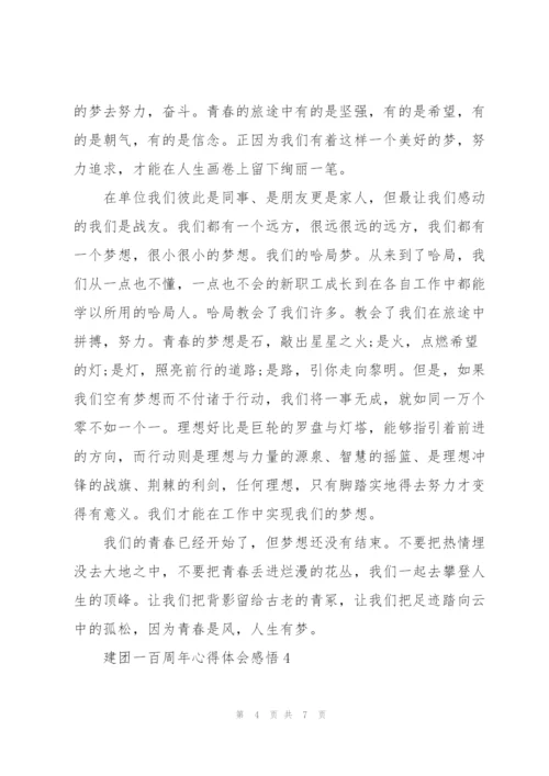 建团一百周年心得体会感悟.docx