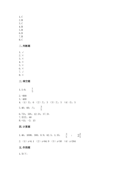 冀教版六年级下册数学 期末检测卷及完整答案.docx