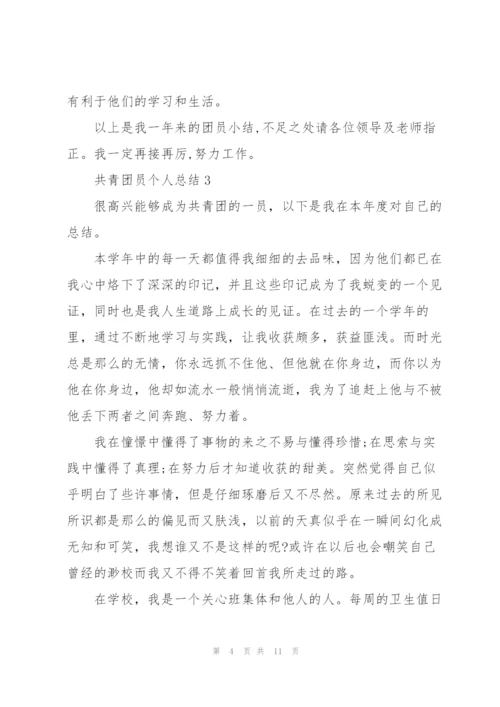 2022年共青团员个人总结.docx