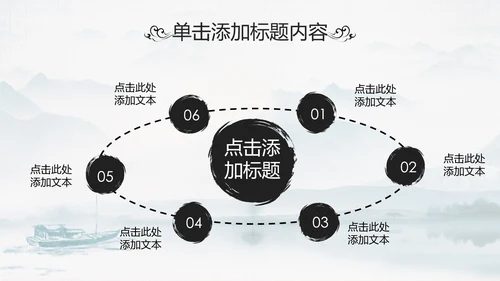中国传统文化国学经典水墨中国风ppt模板