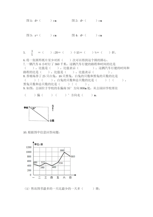 2022六年级上册数学期末测试卷带答案（b卷）.docx