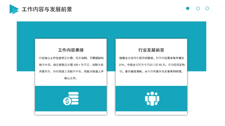 会计专业大学生求职综合能力展示职业生涯规划通用PPT