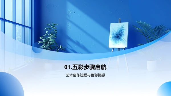 美术创作教学课程PPT模板