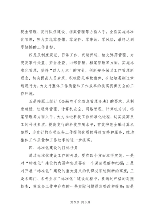 银行标准化管理实施方案 (5).docx