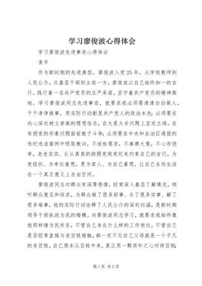 学习廖俊波心得体会 (5).docx