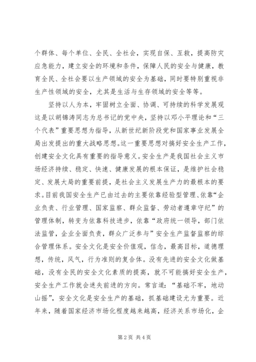 全民安全文化素质体会.docx