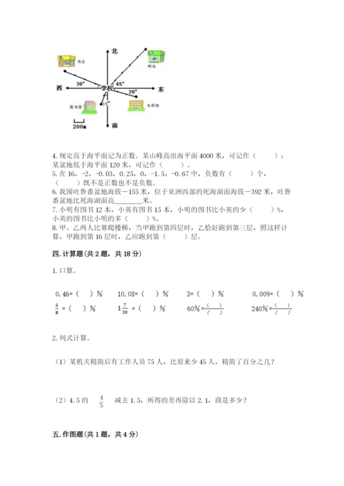 冀教版六年级下册数学 期末检测卷完整参考答案.docx