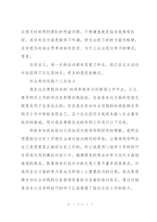 社会劳动实践个人总结5篇.docx