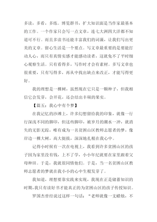 在我心中有个梦作文.docx