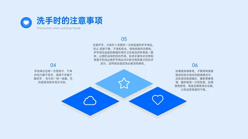 蓝色简约商务手卫生规范培训PPT课件爱国卫生月