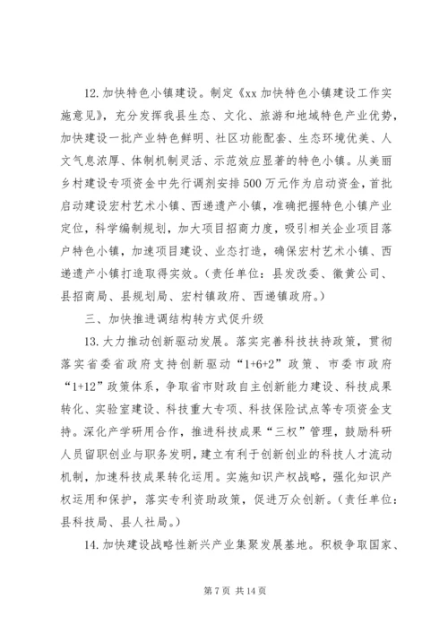 促进经济持续健康发展的实施意见.docx