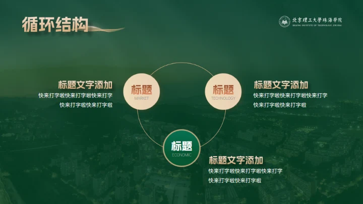 北京理工大学介绍，高校通用答辩PPT模板