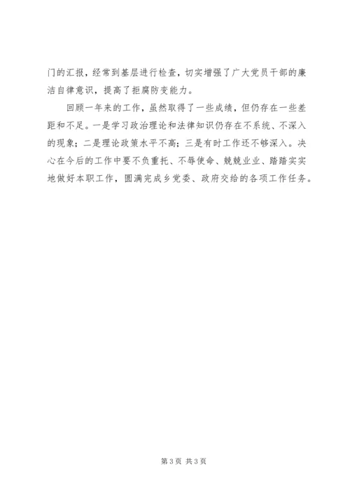 乡镇领导成员述职述廉报告.docx