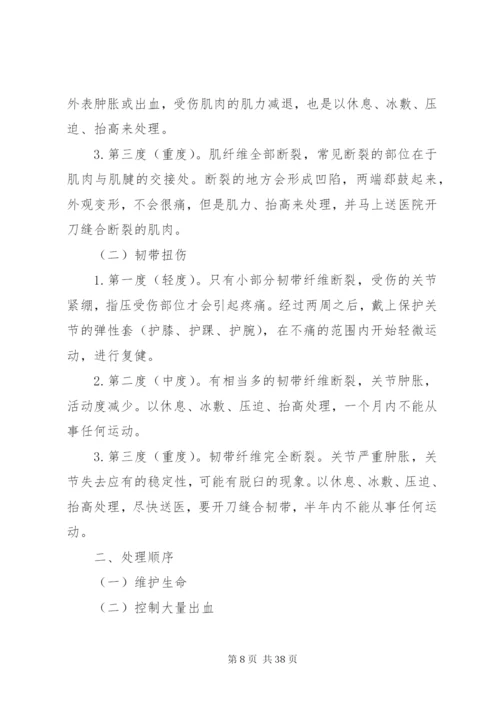 康复科意外紧急处理预案剖析.docx