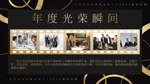 企业年会员工风采相册PPT模板