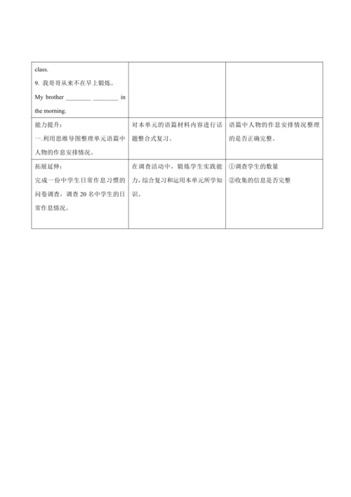 【新课标】Unit 2 What time do you go to school？大单元整体教学设