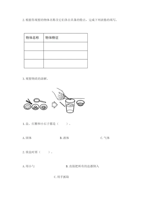 教科版一年级下册科学期末测试卷精品【模拟题】.docx