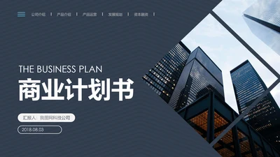 稳重详细内容商业计划书PPT模板