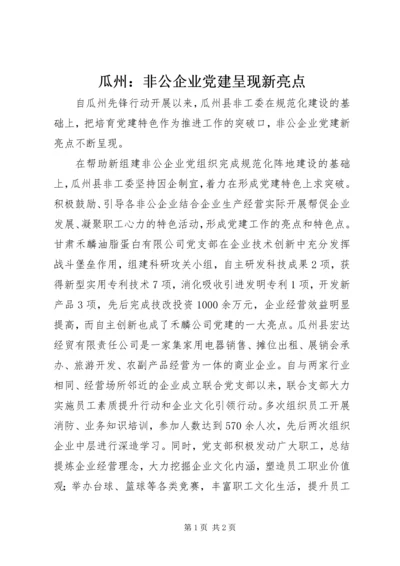 瓜州：非公企业党建呈现新亮点 (2).docx