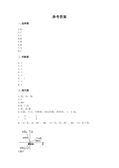 人教版六年级上册数学期末考试卷及答案（考点梳理）.docx