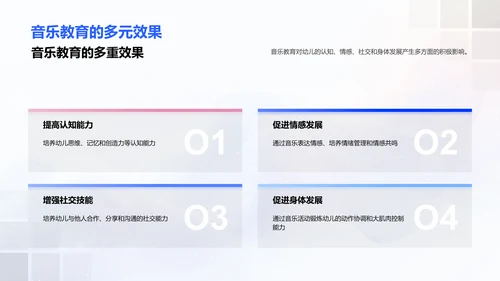 幼儿音乐教育益处PPT模板