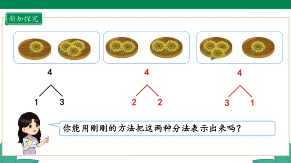 新人教版1年级上册 3.4 分与合 教学课件（27张PPT）