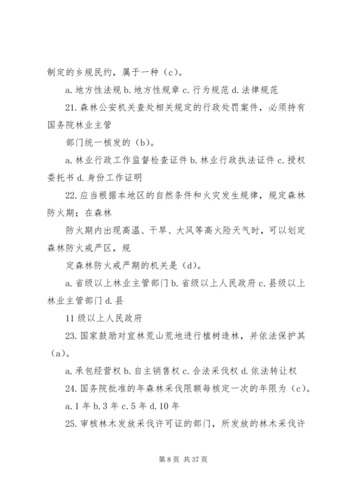 乡镇林业工作站站长应知应会1000题.docx