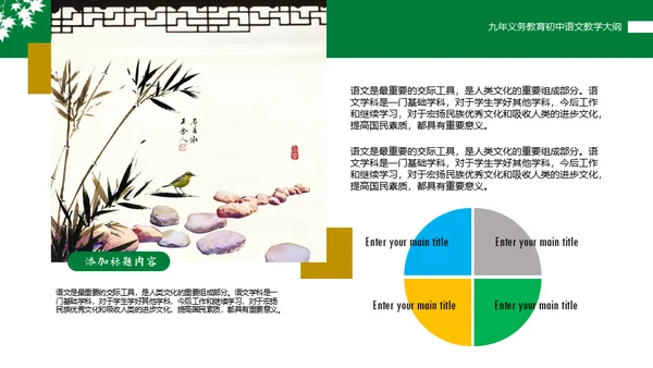 初中语文课程教学大纲通用PPT课件