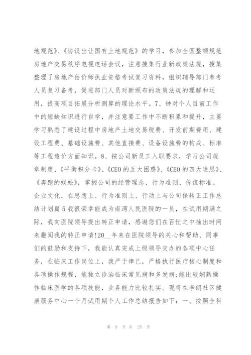 转正工作总结计划13篇.docx