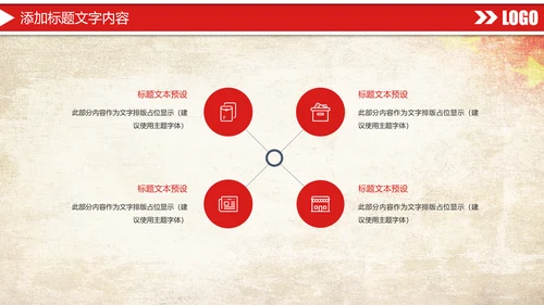 红色大气八一国防军事力量部队工作报告PPT模板