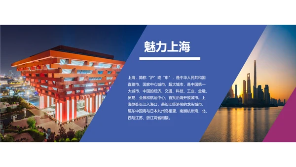 上海印象上海旅游文化魅力东方PPT模板