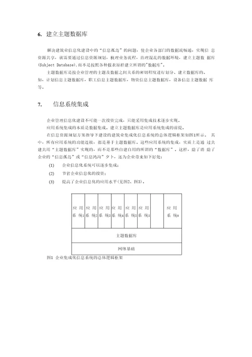 施工企业信息化的层次、步骤、原则及技术