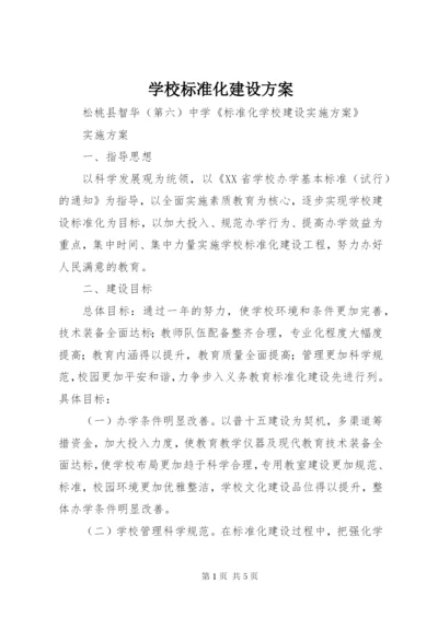 学校标准化建设方案.docx