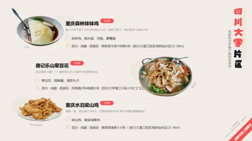 成都旅游小吃美食攻略通用PPT下载