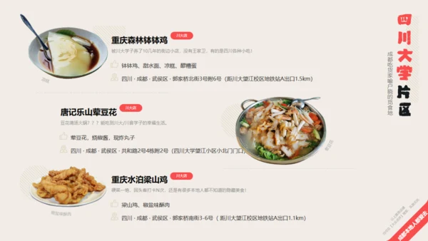 成都旅游小吃美食攻略通用PPT下载