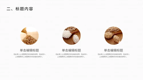 简约风五谷杂粮营销推广通用PPT模板
