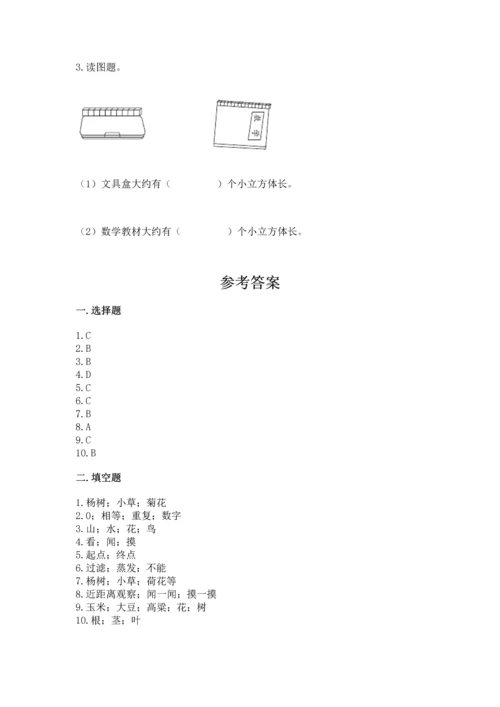 教科版一年级上册科学期末测试卷含答案（综合卷）.docx