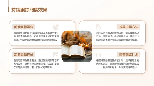 棕色商务风读书笔记与思考PPT模板