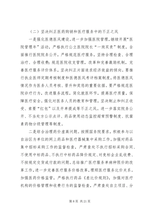 在全市纠风工作会议上的工作报告 (4).docx