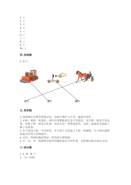 教科版小学科学二年级下册 期末测试卷【能力提升】.docx