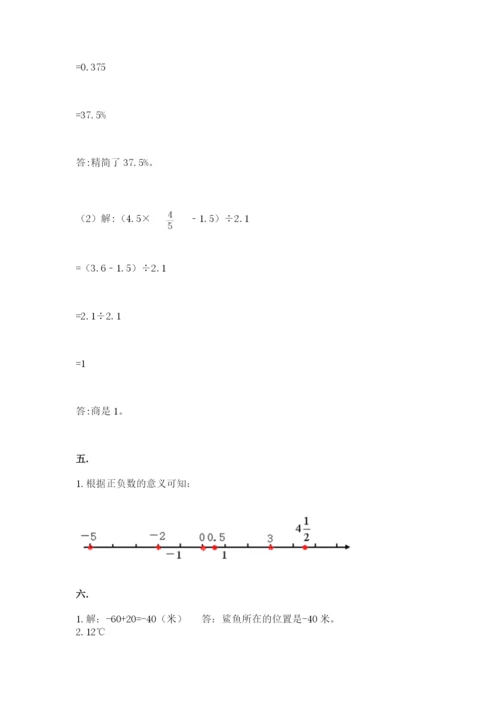 小学毕业班数学检测题【完整版】.docx