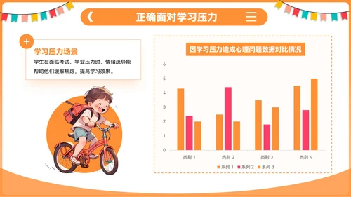 橙色插画风开学季：新学年规划PPT模板