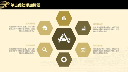 高端扁平风公司企业年度业绩汇报通用PPT模板