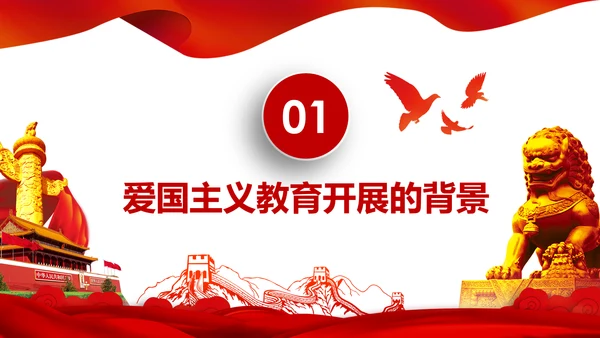 加强爱国主义教育弘扬爱国主义精神PPT模板