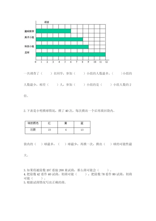 苏教版小学数学四年级上册期末卷带答案（b卷）.docx