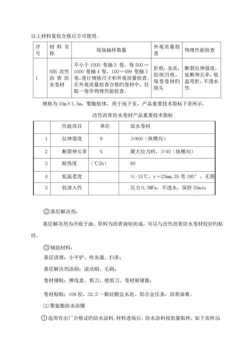 地下室防水专项综合施工专题方案.docx