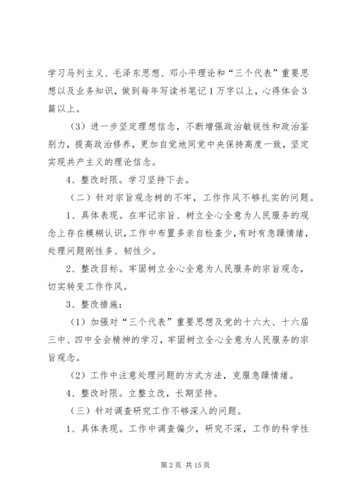 公务员作风教育整顿个人整改措施.docx