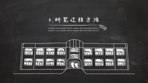 黑板风粉笔字毕业答辩通用PPT模板